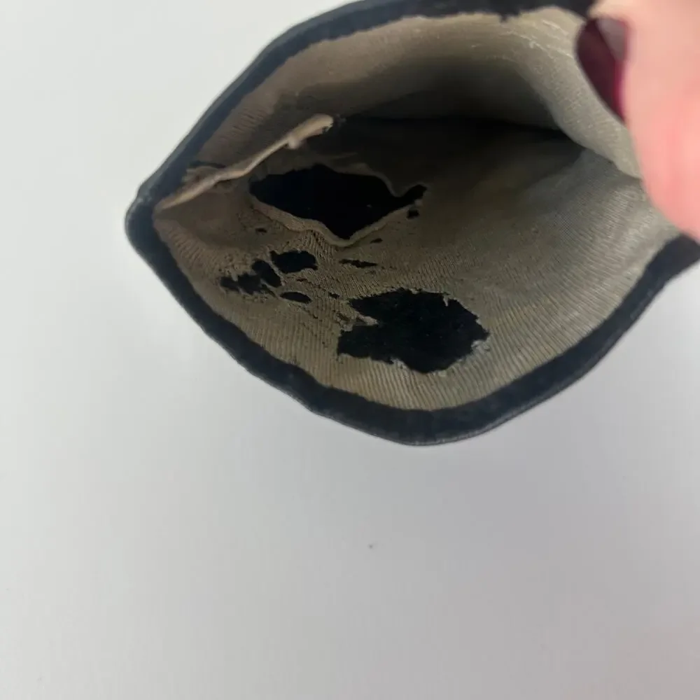 VTG Hudson's Black Silk Lined Long Gloves